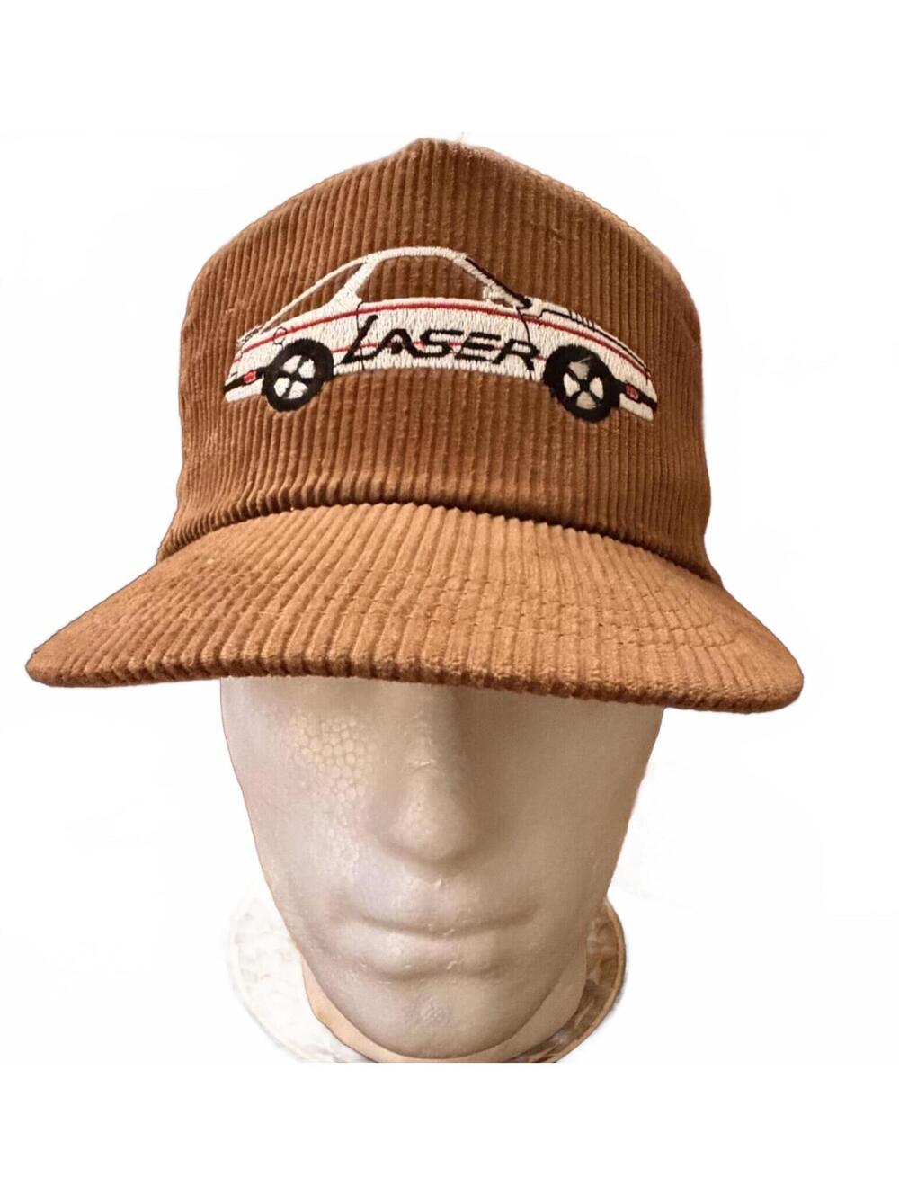 Vintage Laser Corduroy Snapback Cap - Brown Classic Cool